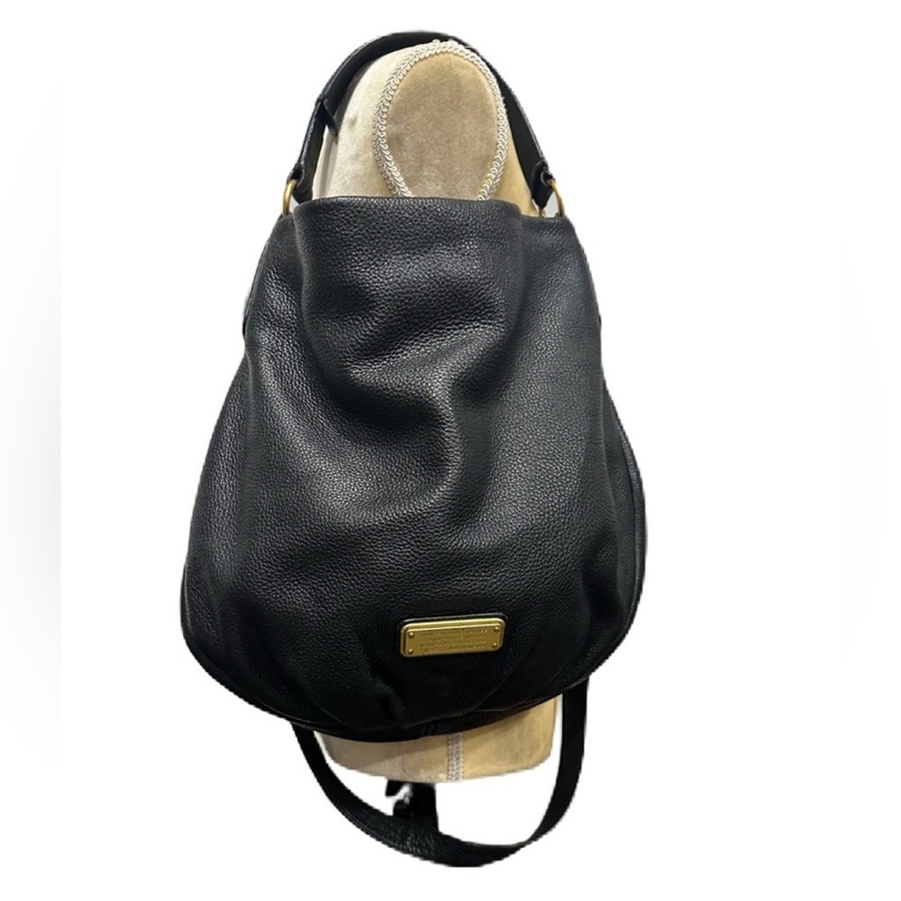 Marc by Marc Jacobs Pebble Black Leather Hobo Shoulder Crossbody Bag